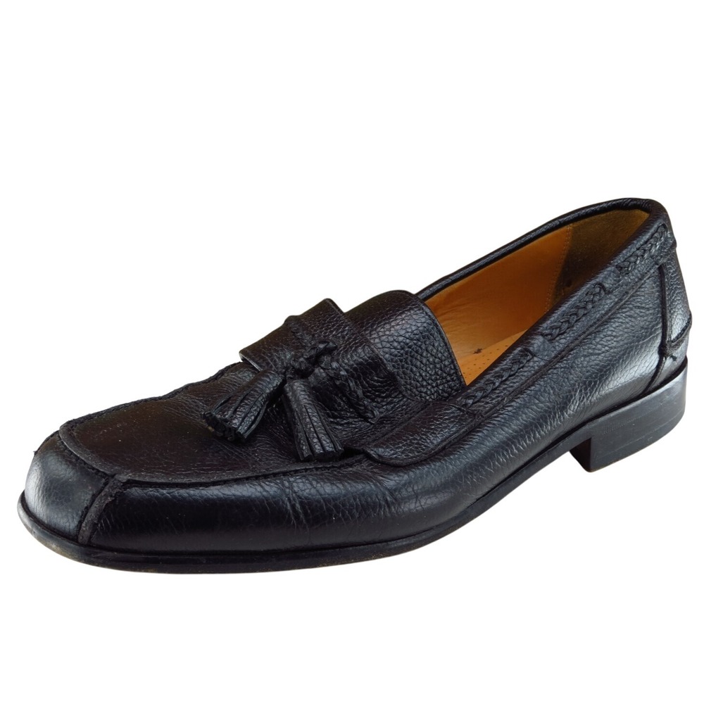 Sandro Moscoloni Shoes Sz 11.5 M Black Loafer Leather‎ Men